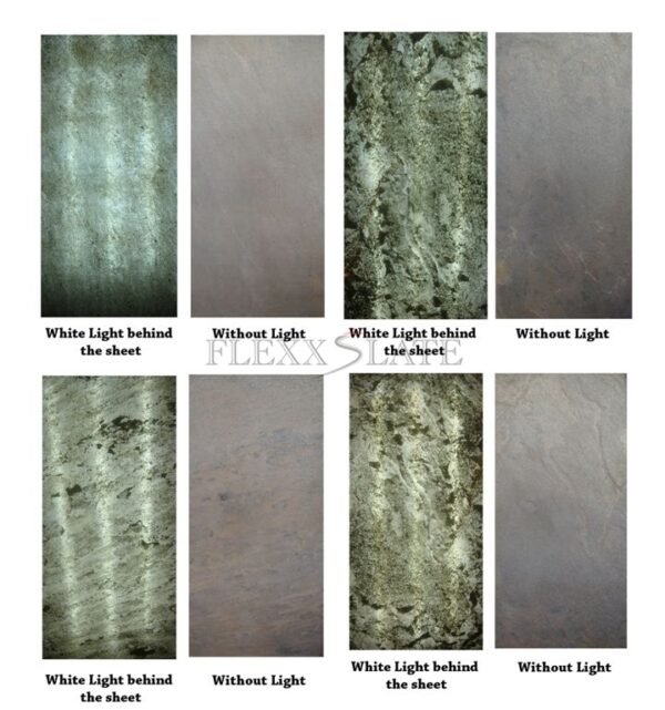 6”x8” Imperial Grey Translucent Sample - FLEXX SLATE