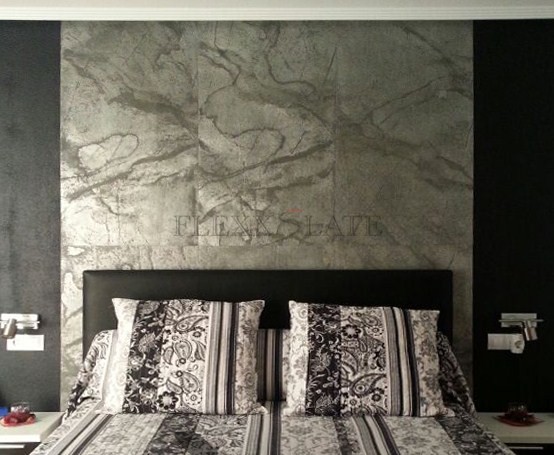 Imperial Grey - Bedroom - Classic Flexible Stone Veneer