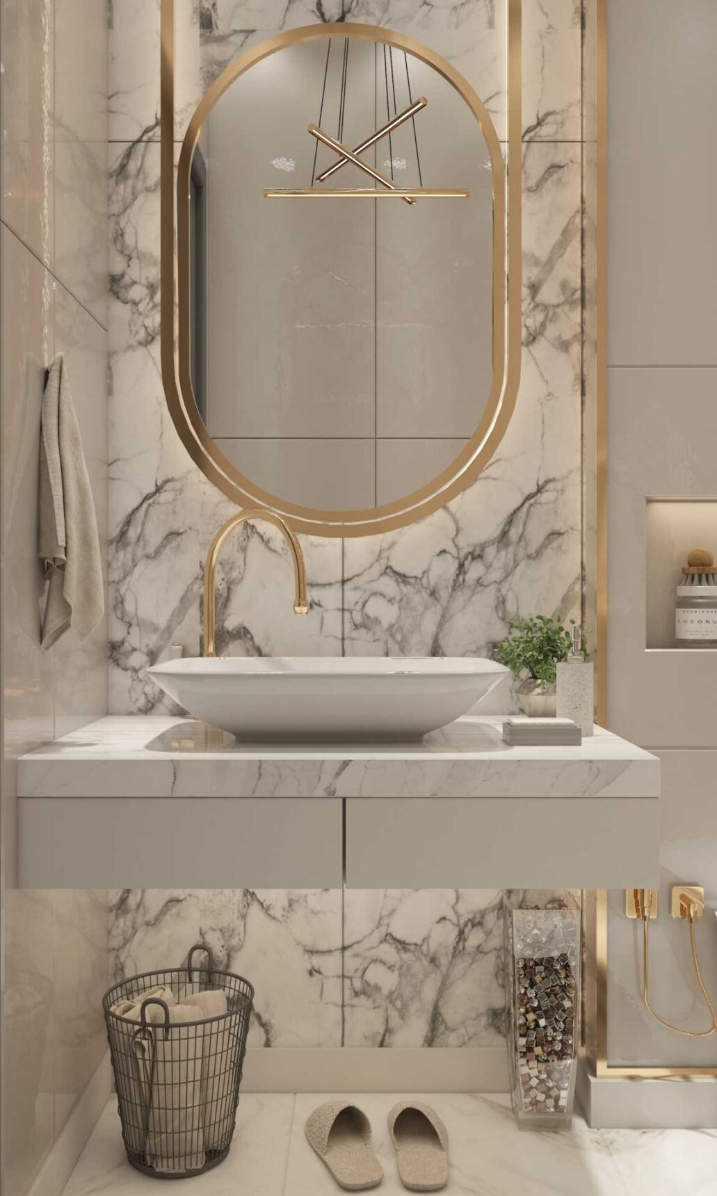 Arctic White Marble - Bathroom