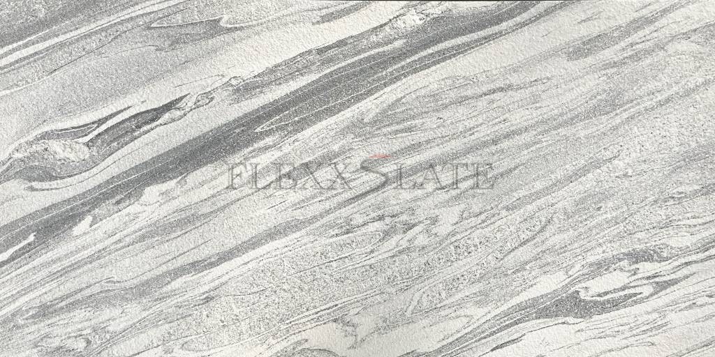 4’x8′ WAVES WHITE Marble Veneer Panel